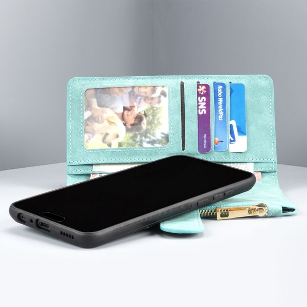Porte-monnaie de luxe iPhone Xr - Turquoise