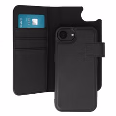 imoshion Étui portefeuille luxe 2-en-1 amovible Apple iPhone 17e / 16e - Noir