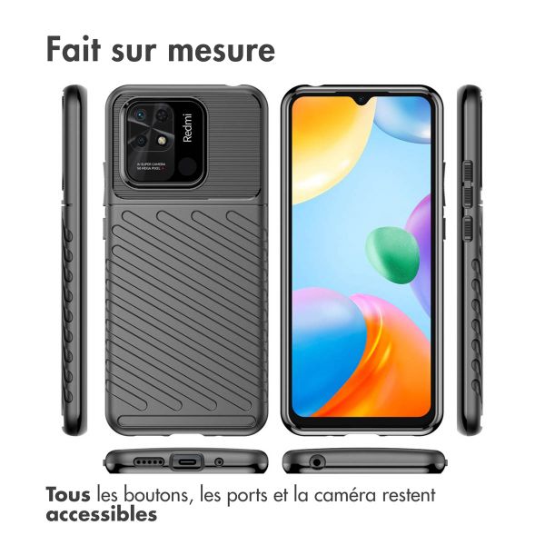 imoshion Coque arrière Thunder Xiaomi Redmi 10C - Noir