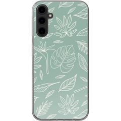 imoshion Coque Design Samsung Galaxy A14 (5G/4G) - Leaves Line-Art