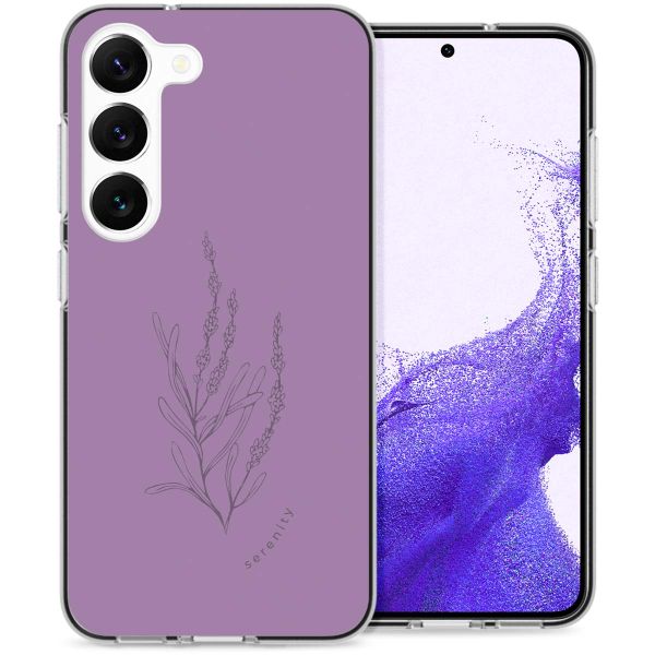 imoshion Coque Design Samsung Galaxy S23 - Floral Purple