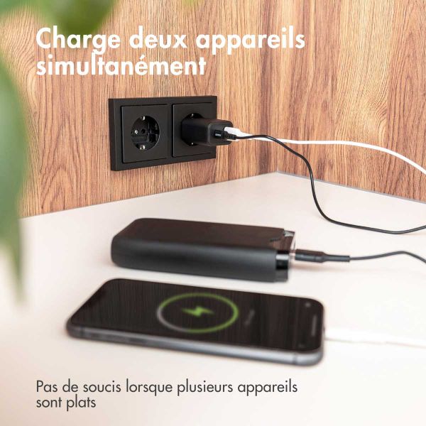 Accezz Cargeur Mural Power Plus - 33W - Noir