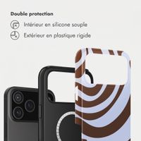 Selencia Coque arrière Vivid avec MagSafe Apple iPhone 17 Pro - Dream Swirl Chocolate