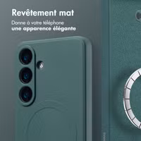 imoshion Coque Couleur avec MagSafe Samsung Galaxy S25 - Vert foncé