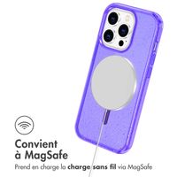 imoshion Coque Pailletée avec MagSafe Apple iPhone 13 Pro - Paillettes Violet