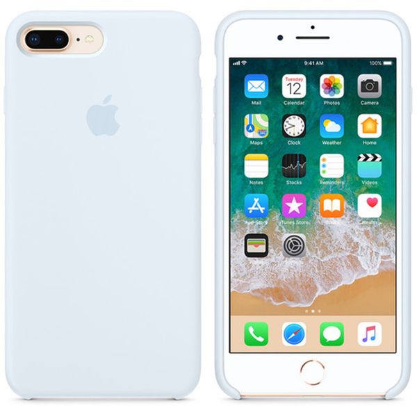 Apple Coque en silicone iPhone 8 Plus / 7 Plus - Sky Blue