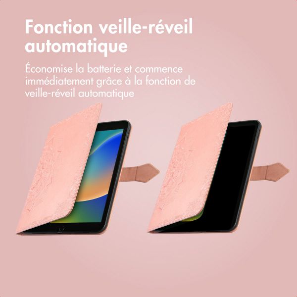 imoshion Coque tablette Apple iPad 9 (2021) 10.2 pouces / iPad 8 (2020) 10.2 pouces / iPad 7 (2019) 10.2 pouces - Rose Gold
