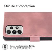 imoshion Etui de téléphone portefeuille avec cordon Samsung Galaxy A53 - Rose