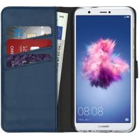 Selencia Étui de téléphone en cuir véritable Huawei P Smart