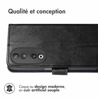 imoshion Étui de téléphone portefeuille Luxe Honor 90 Pro - Noir