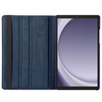 imoshion Coque tablette rotatif à 360° Samsung Galaxy Tab A9 8.7 pouces - Bleu foncé