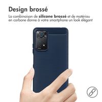 imoshion Coque Brushed Xiaomi Redmi Note 11 Pro - Bleu foncé