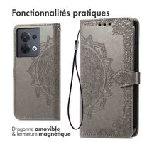 imoshion Etui de télephone Mandala Oppo Reno 8 5G - Gris
