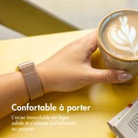 imoshion Bracelet magnétique milanais Fitbit Charge 5 - Taille S - Rose Doré