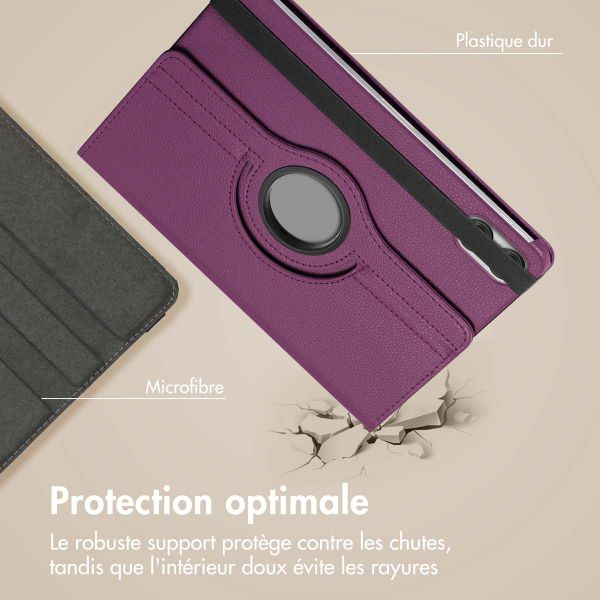 imoshion Coque tablette rotatif à 360° Xiaomi Redmi Pad Pro / POCO Pad - Violet