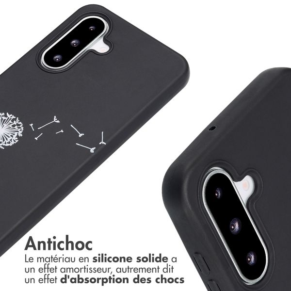 imoshion Coque design en silicone avec cordon Samsung Galaxy A26 - Dandelion Black