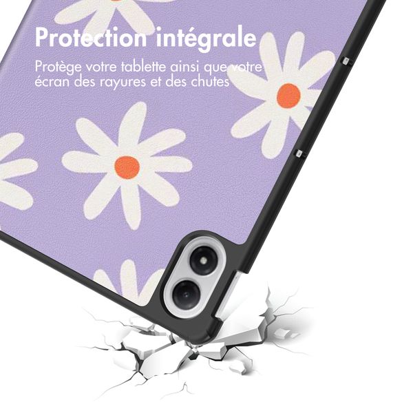imoshion Coque tablette Design Trifold Xiaomi Redmi Pad 2 Pro - Flower Distance