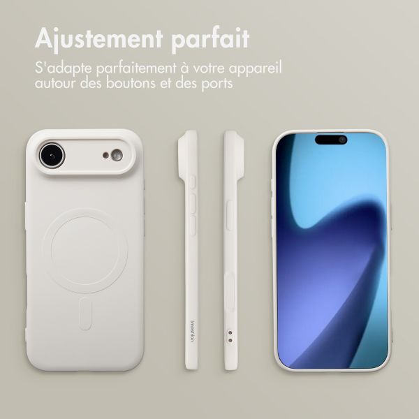 imoshion Coque Couleur avec MagSafe Apple iPhone Air - Beige