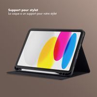 Selencia Coque tablette Riva Apple iPad 11 (2025) 11 pouces A16 / iPad 10 (2022) 10.9 pouces - Noir