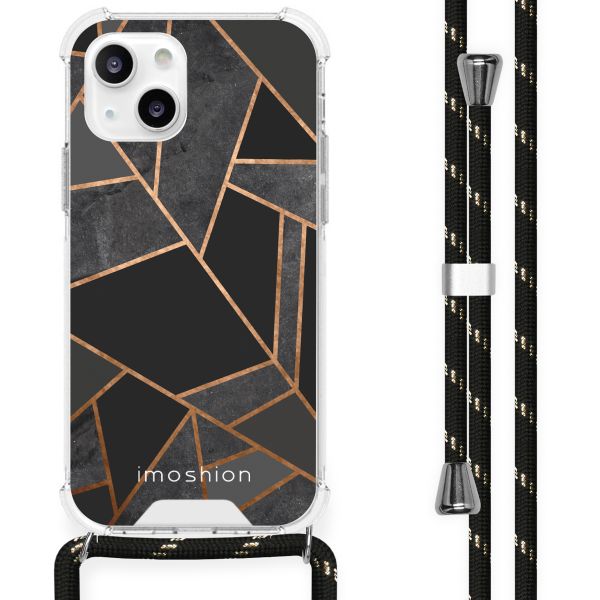 imoshion Coque Design avec cordon iPhone 13 Mini - Black Graphic