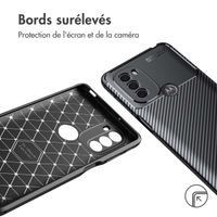 imoshion Coque silicone Carbon Motorola Moto G31 - Noir