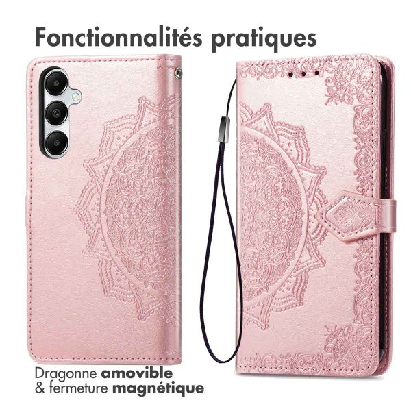 imoshion Etui de télephone Mandala Samsung Galaxy A17 (5G) - Rose Doré