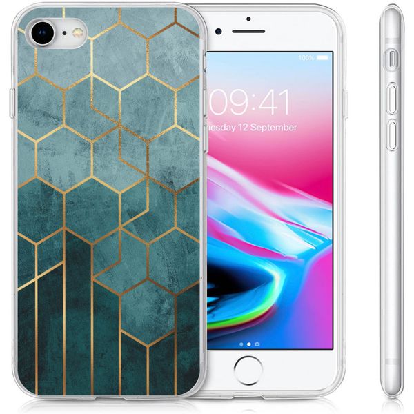 imoshion Coque Design iPhone SE (2022 / 2020) / 8 / 7 / 6s - Modèle - Vert