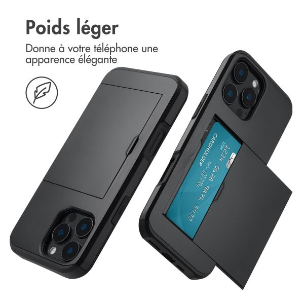 imoshion Coque arrière avec porte-cartes Apple iPhone 16 Pro Max - Noir
