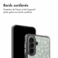 imoshion Coque Design Samsung Galaxy A17 - Smoke Green Flowers