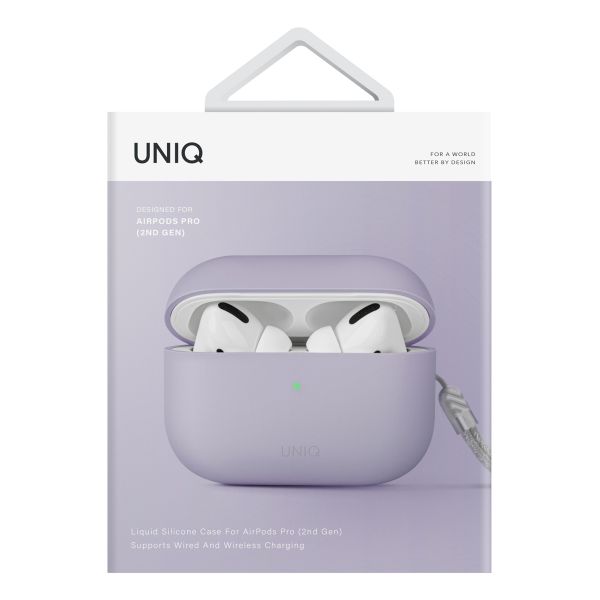 Uniq Coque silicone Lino Hybrid Apple AirPods Pro 2 - Lilac Lavender