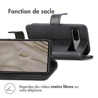 imoshion Étui de télephone portefeuille de luxe Google Pixel 7a - Noir