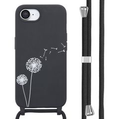 imoshion Coque design en silicone avec cordon iPhone 16e - Dandelion Black