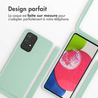 imoshion Coque en silicone avec cordon Samsung Galaxy A53 - Vert menthe