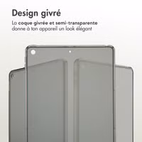 Accezz Coque Frosted Apple iPad 9 (2021) 10.2 pouces / iPad 8 (2020) 10.2 pouces / iPad 7 (2019) 10.2 pouces - Noir