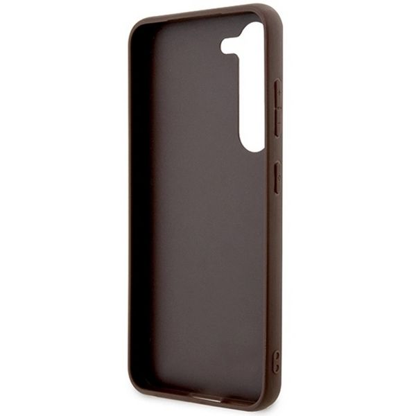 Guess ﻿Coque arrière 4G Classic Logo Samsung Galaxy S24 Plus - Brun