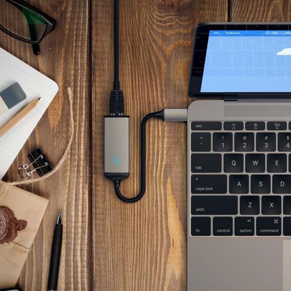 Satechi Adaptateur USB-C vers Gigabit Ethernet - Gris sidéral