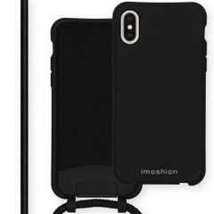 imoshion Coque de couleur avec cordon amovible iPhone Xs / X - Noir