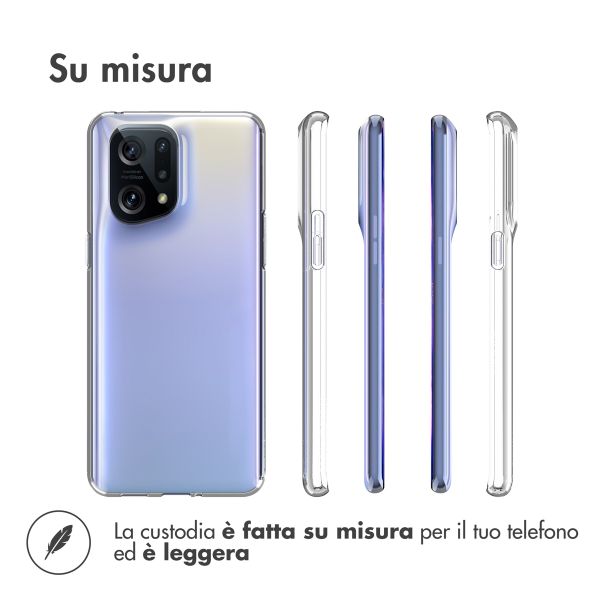 Accezz Coque Clear Oppo Find X5 Pro 5G - Transparent