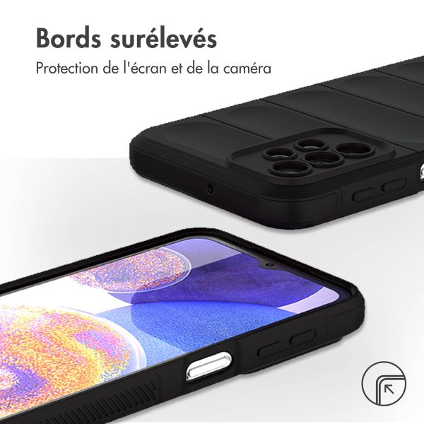 imoshion Coque arrière EasyGrip Samsung Galaxy A23 (5G) - Noir