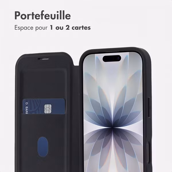 imoshion Bookcase transparente avec MagSafe Apple iPhone 17 - Noir