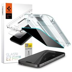 Spigen EZ Fit GLAS.tR avec plateau d'installation - Verre de confidentialité - 1 pack Apple iPhone 15 Pro Max