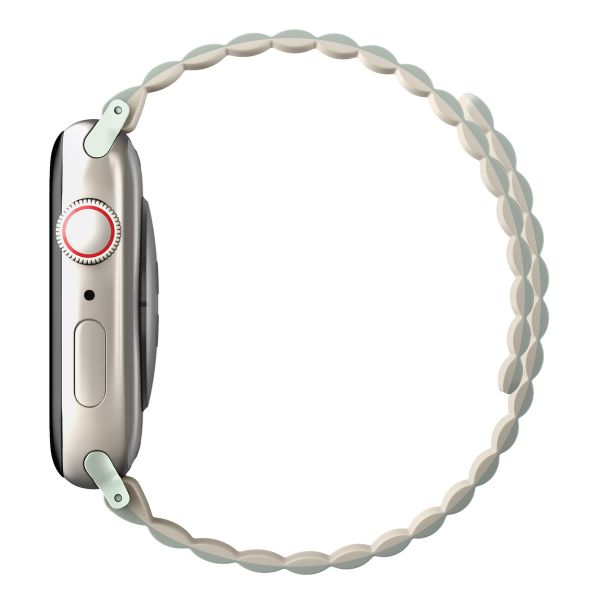 Uniq Bracelet double face Revix Apple Watch Series 1 á 10 / SE / Ultra (2) (44/45/46/49 mm) - Sauge/Beige