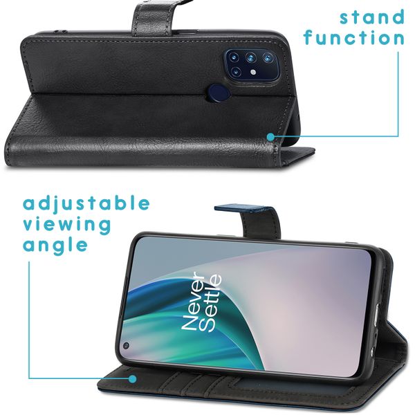 imoshion Étui de télephone portefeuille OnePlus Nord N10 5G - Noir
