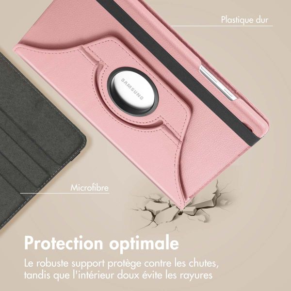 imoshion Coque tablette rotatif à 360° Samsung Galaxy Tab A9 8.7 pouces - Rose