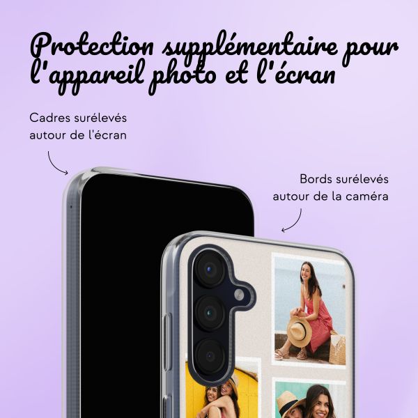 Coque personnalisée avec pellicule N°3 Samsung Galaxy A15- Transparent