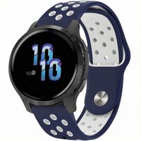 imoshion Bracelet sport en silicone  - Connexion universelle 22 mm - Dark Blue & White