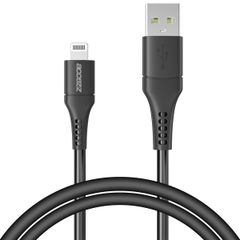 Accezz Câble Lightning vers USB - Certifié MFi - 1 mètre - Noir