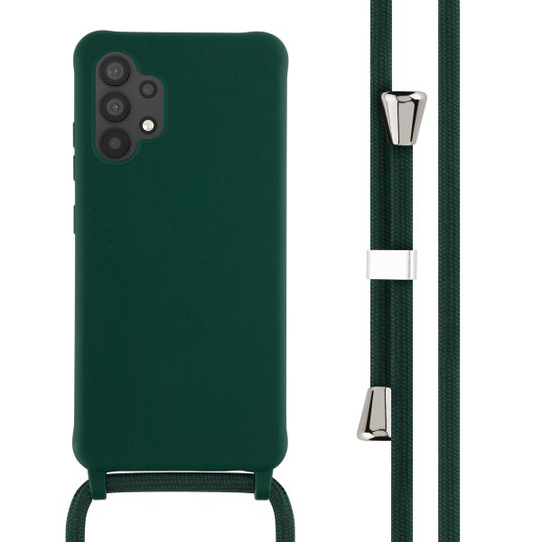 imoshion Coque en silicone avec cordon Samsung Galaxy A32 (4G) - Vert foncé