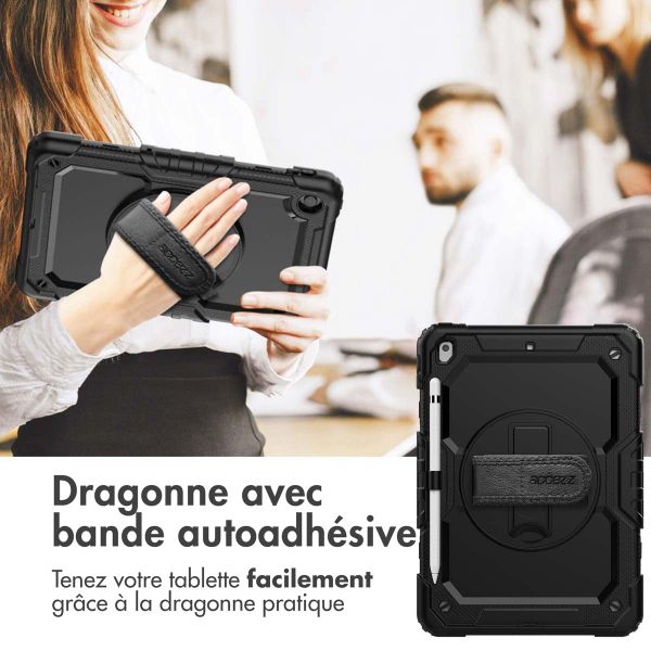 Accezz Coque arrière Defender XT Apple iPad 9 (2021) 10.2 pouces / iPad 8 (2020) 10.2 pouces / iPad 7 (2019) 10.2 pouces - Noir
