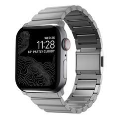 Nomad Bracelet à maillons en titane Apple Watch Series 1 t/m 11 / SE / Ultra (44/45/46/49 mm) - Silver